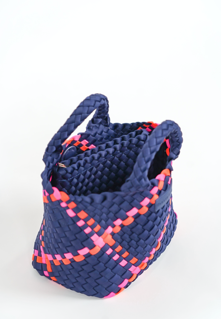 2way color mini totebag / Navy×Pink My Melody 2-Way Mini Quilted Tote Bag